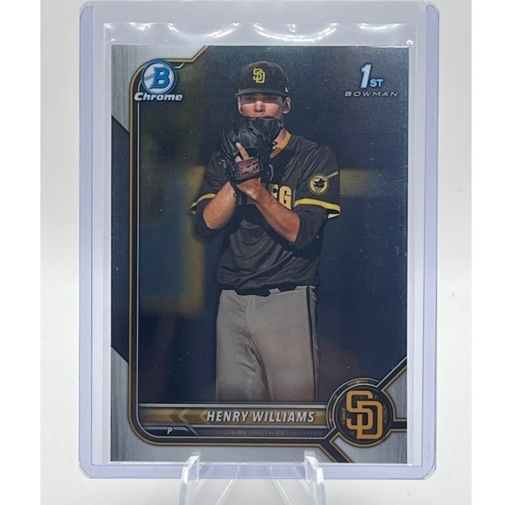 Henry Williams 1st Bowman 2022 Bowman Chrome BDC-119 MLB San Diego Padres